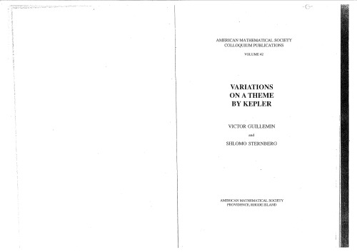 Variations on a Theme by Kepler (Colloquium Publications)  