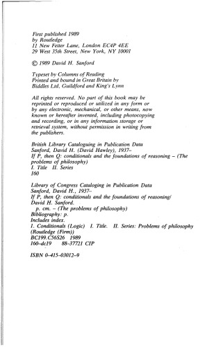 If P, Then Q: Conditionals and the Foundations of Reasoning  