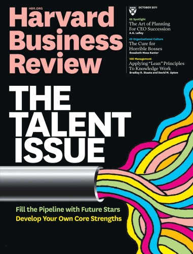 Harvard Business Review - October 2011 volume 89 issue 10