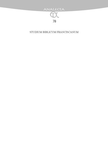 Ἐν πάσῃ γραμματικῇ καὶ σοφίᾳ: Saggi di linguistica ebraica in onore di Alviero Niccacci, ofm  