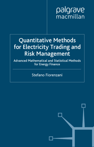 Quantitative Methods for Electricity Trading and Risk Management: Advanced Mathematical and Statistical Methods for Energy Finance (Finance and Capital Markets)  