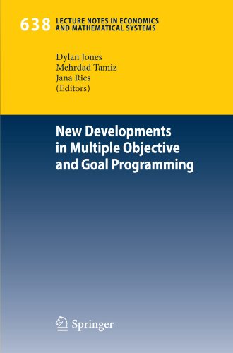 New Developments in Multiple Objective and Goal Programming