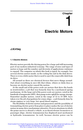 Electric Motor Handbook  