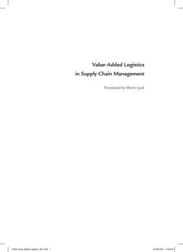 Value-Added Logistics in Supply Chain Management  