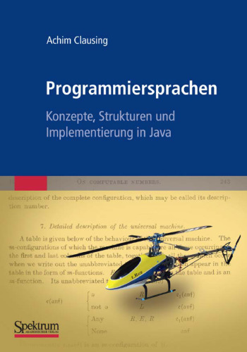 Programmiersprachen - Konzepte, Strukturen und Implementierung in Java  