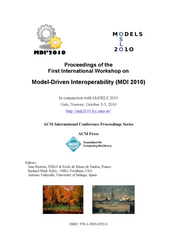 Proceedings of the First International Workshop on Model-Driven Interoperability  