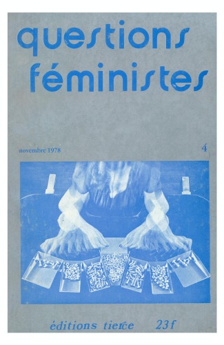 Questions féministes, n° 4, novembre 1978  issue 4