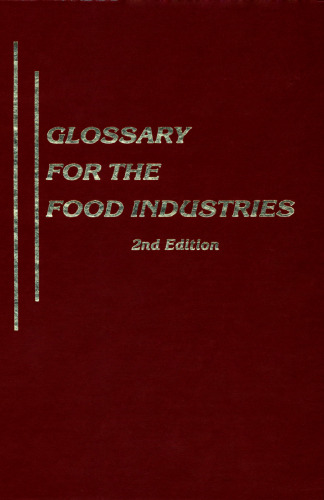 Glossary for the food industries  