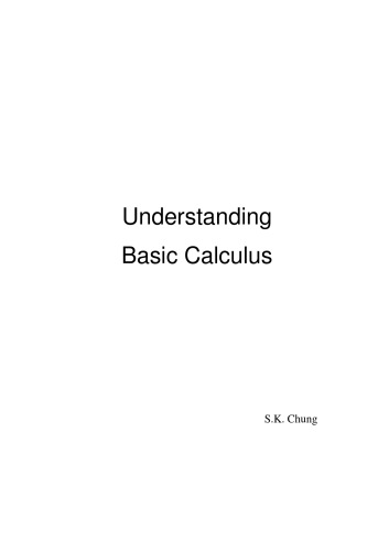 Understanding Basic Calculus  