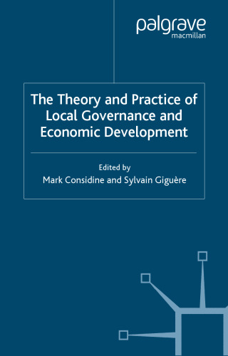 Theory and Practice of Local Governance and Economic Development  