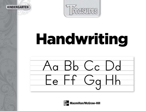 Treasures Handwriting Manuscript Student Workbook: Kindergarten  