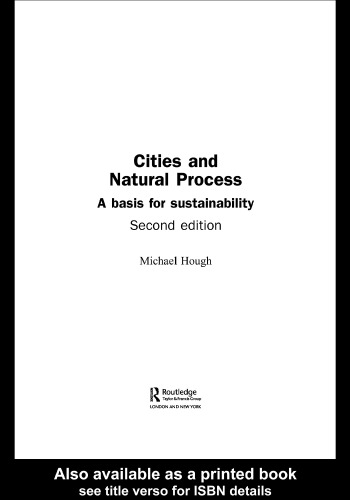 Cities and natural process: a basis for sustainability  