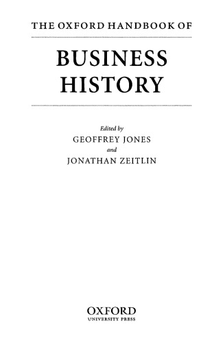 The Oxford Handbook of Business History