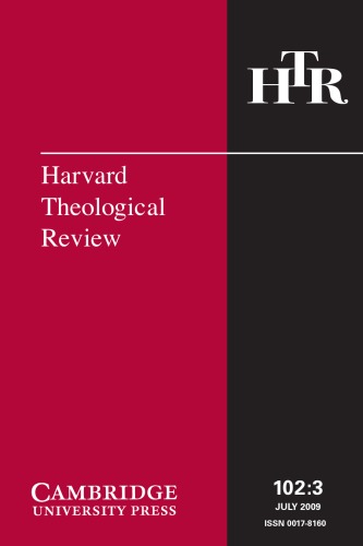 Harvard Theological Review 2009-03  