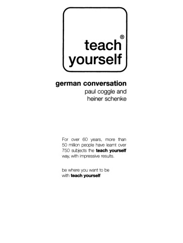 Teach Yourself German Conversation (with Audio)