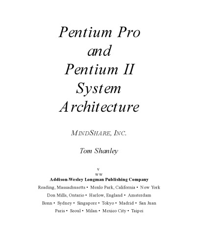 Pentium Pro and Pentium II System Architecture (2nd Edition)