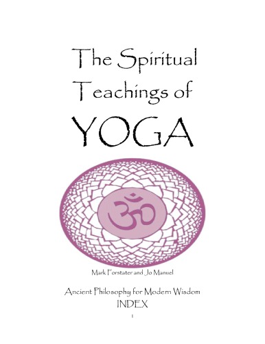 Spiritual Teachings of Yoga  