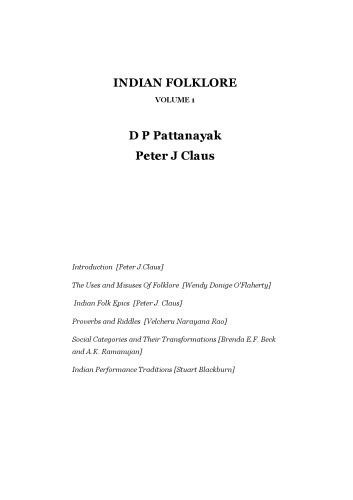 Indian Folklore, Volume 1  