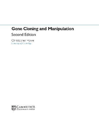 Gene Cloning and Manipulation