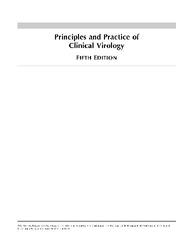 Principles and Practice of Clinical Virology