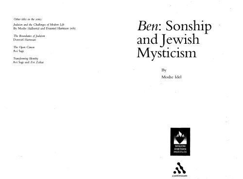 Ben: Sonship and Jewish Mysticism (Robert & Arlene Kogod Library Judaic Studies)  