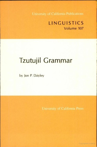 Tzutujil grammar  