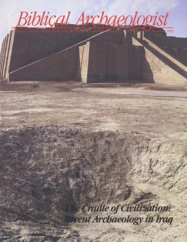 [Magazine] The Biblical Archaeologist. Vol. 55. No 4