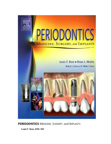 Periodontics: Medicine, Surgery and Implants