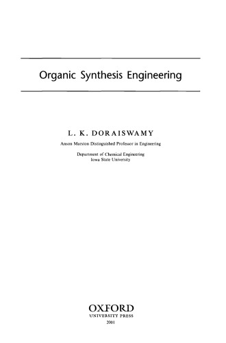 Organic Synthesis Engineering