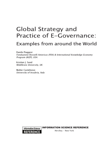 Global Strategy and Practice of E-Governance: Examples from Around the World