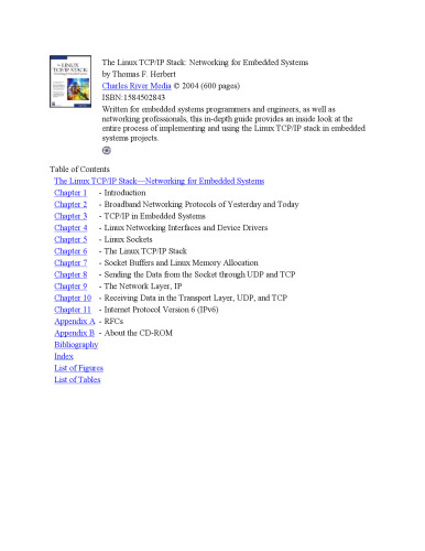 Linux TCP-IP Stack. Networking for Embedded Systems