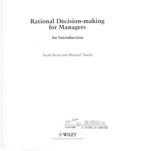 Rational Decision Making for Managers: An Introduction    