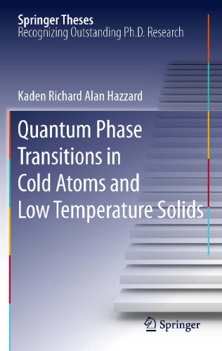 Quantum Phase Transitions in Cold Atoms and Low Temperature Solids 