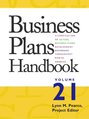 Business Plans Handbook, Volume 21 