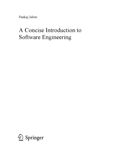 A Concise Introduction to Software Engineering 