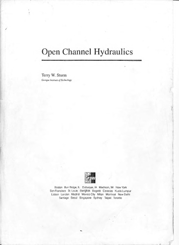 Open Channel Hydraulics    