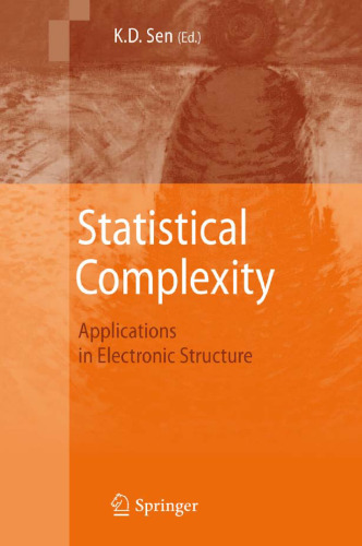 Statistical Complexity: Applications in Electronic Structure    