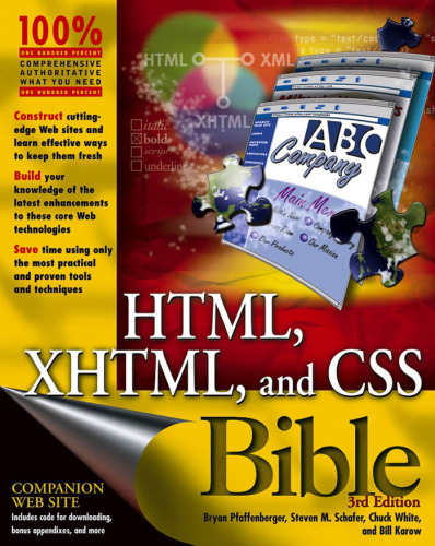 HTML, XHTML and CSS Bible