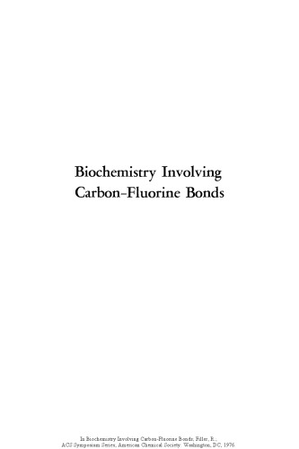 Biochemistry Involving Carbon-Fluorine Bonds