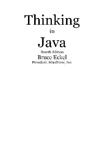 Thinking in Java