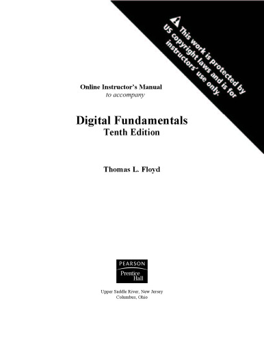 Digital Fundamentals Tenth Edition Instructor Solution Manual