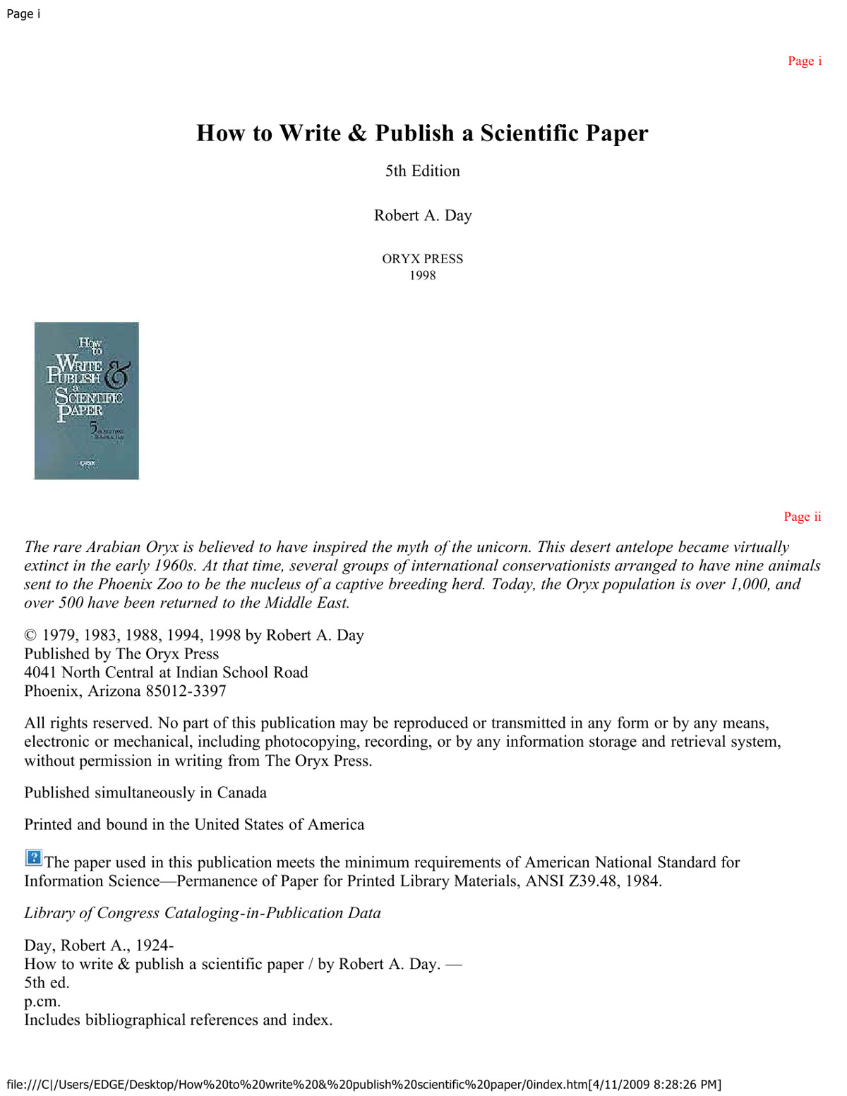 How to write and publish a scientific paper