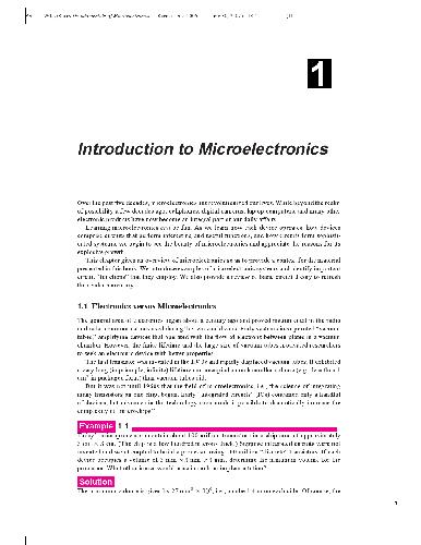 Fundamentals of Microelectronics