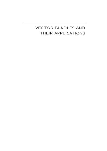 Vector bundles and their applications