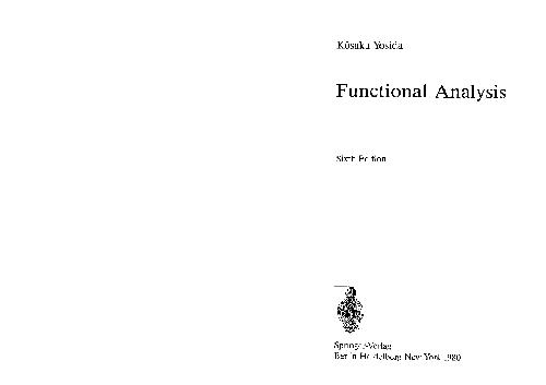 Functional Analysis