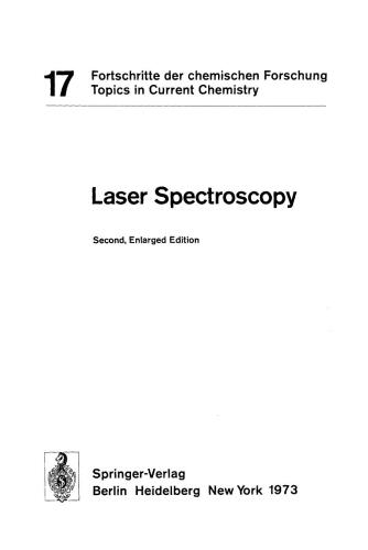 Laser Spectroscopy