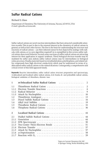 Organosulfur Chemistry II