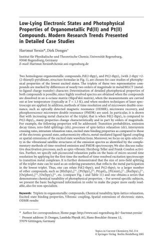 Transition Metal and Rare Earth Compounds Excited