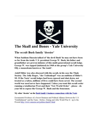 The skull and bones society