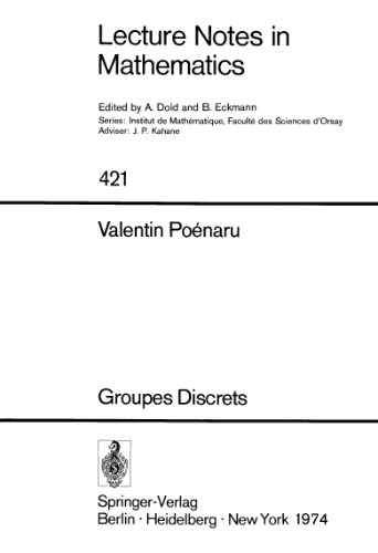 Groupes Discrets